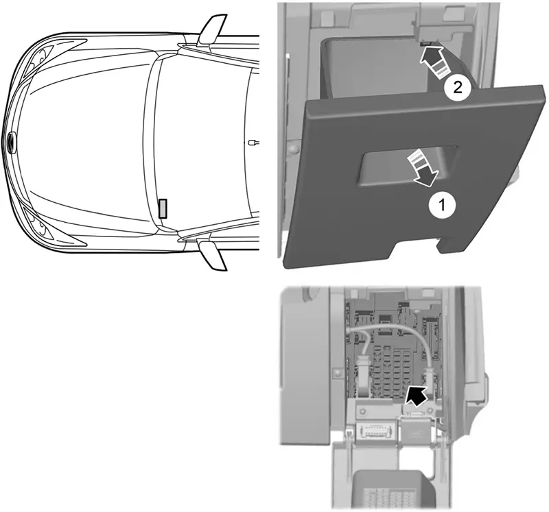 Mazda BT-50 (2011-2019) - scatola fusibili e relè