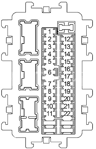 Infiniti Q40 (2006-2015) - Scatola dei fusibili e relè